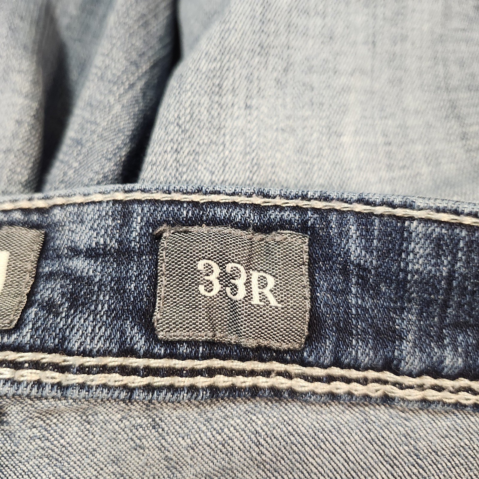 BKE Aiden Jeans Mens 33×31 Blue Bootleg Stretch Denim Rodeo Cowboy