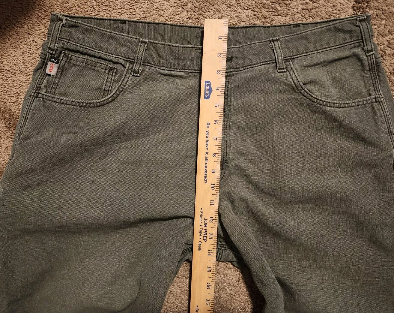 CARHARTT Mens FRB159 MOS Flame Resistant Duck Canvas Workwear Jeans Size 40×30