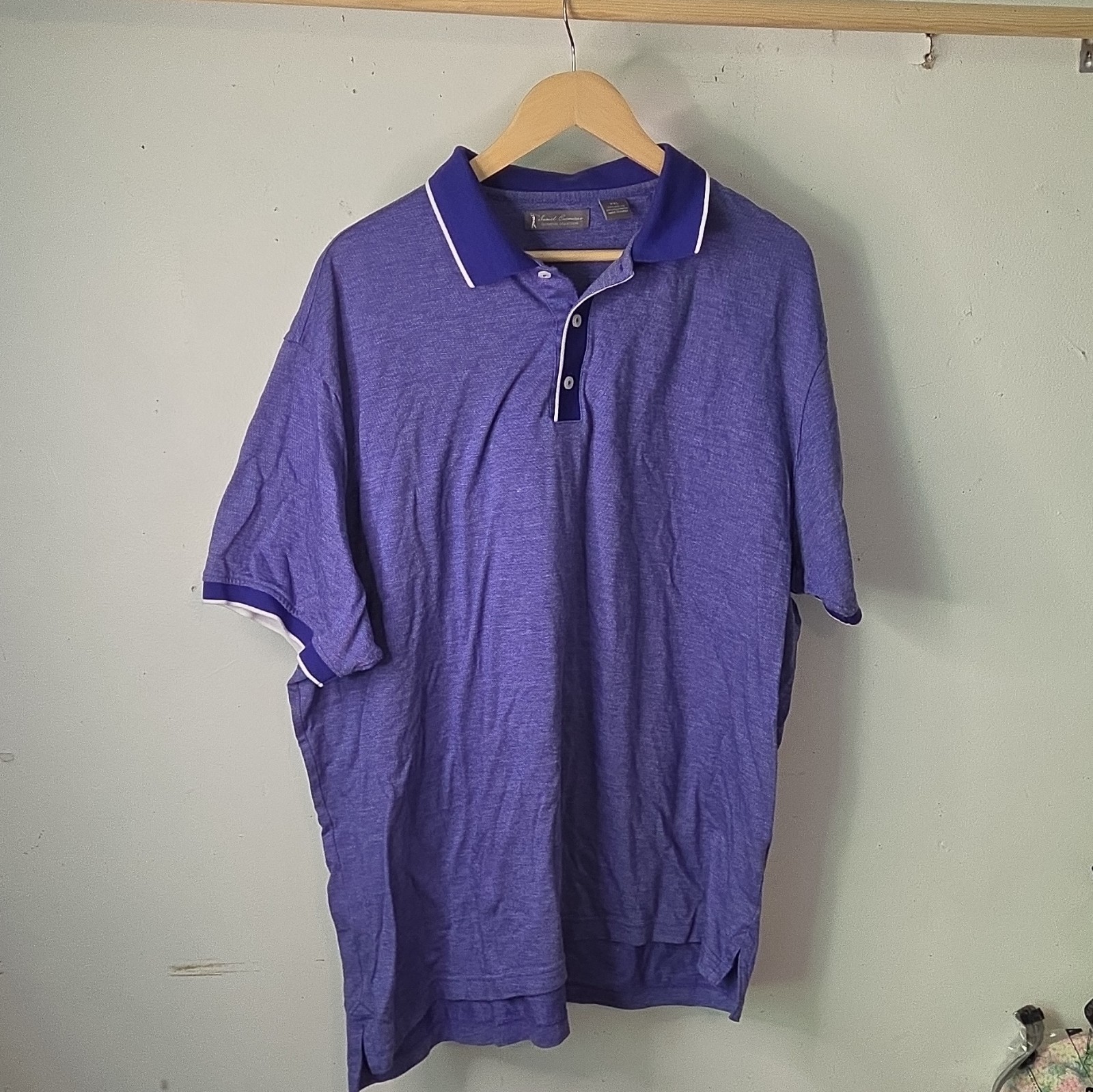 Daniel Cremieux Signature Collection Men’s Purple Polo Shirt 2XL Short Sleeve
