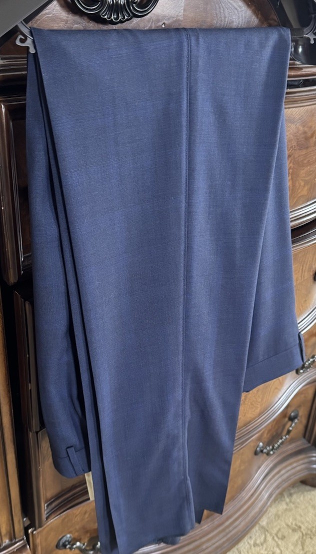 CANALI Dark Navy Windowpane Check Suit Super 160’s EU 58/US 46R MSRP $2495