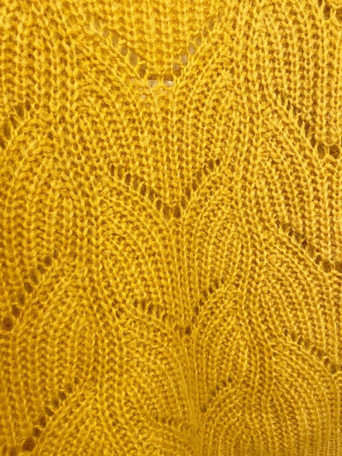EUC Sezane Simone Mohair Merino Scoop Back Sweater Mustard Small