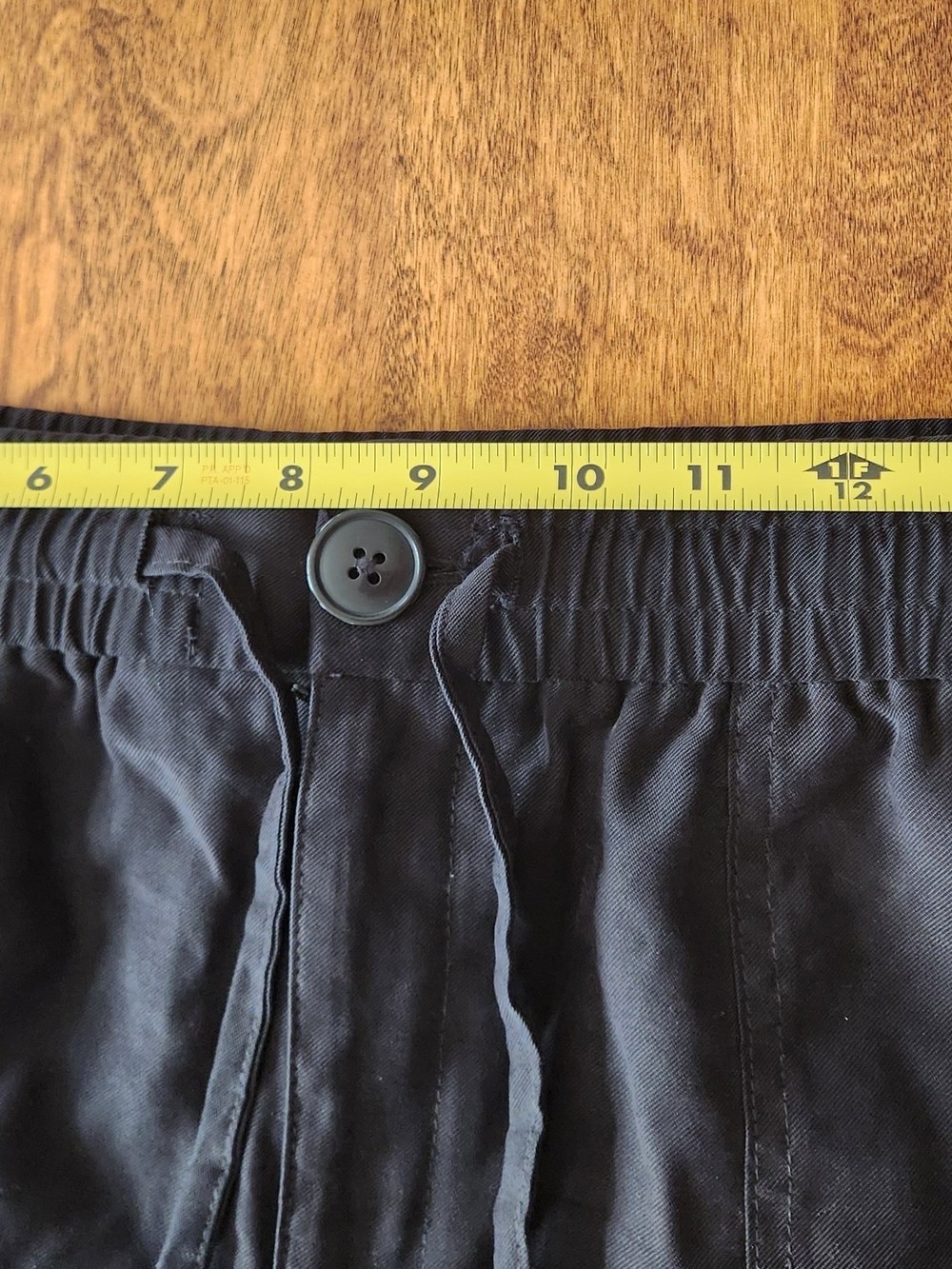 Tahari Black Drawstring Utility Joggers Size L Gorpcore Indie Sleeze Normcore