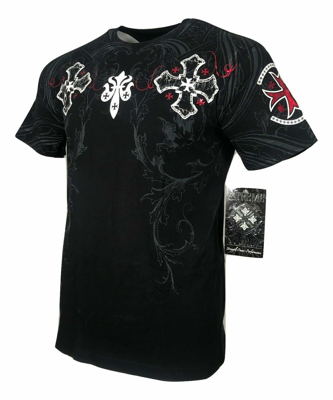 XTREME COUTURE by AFFLICTION Men’s T-Shirt GLORIOUS Tattoo Biker S-5X