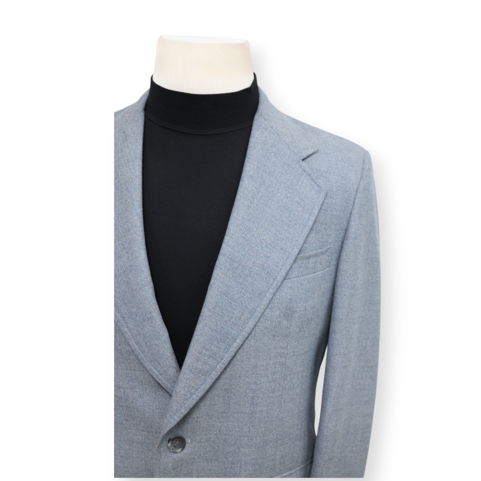JOHN WEITZ VINTAGE mens solid light blue sport coat suit jacket blazer 40 R