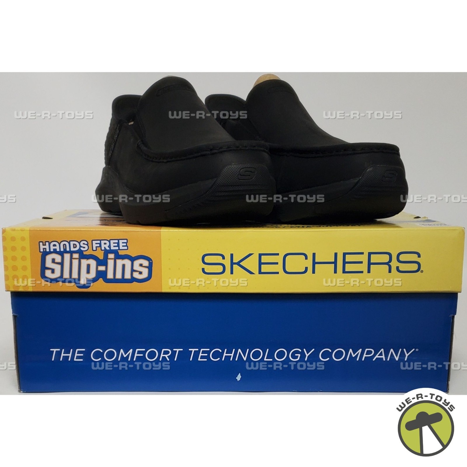 Skechers Men’s Slip-ins Parson Oswin Loafers Leather Shoes Black 11.5 Medium