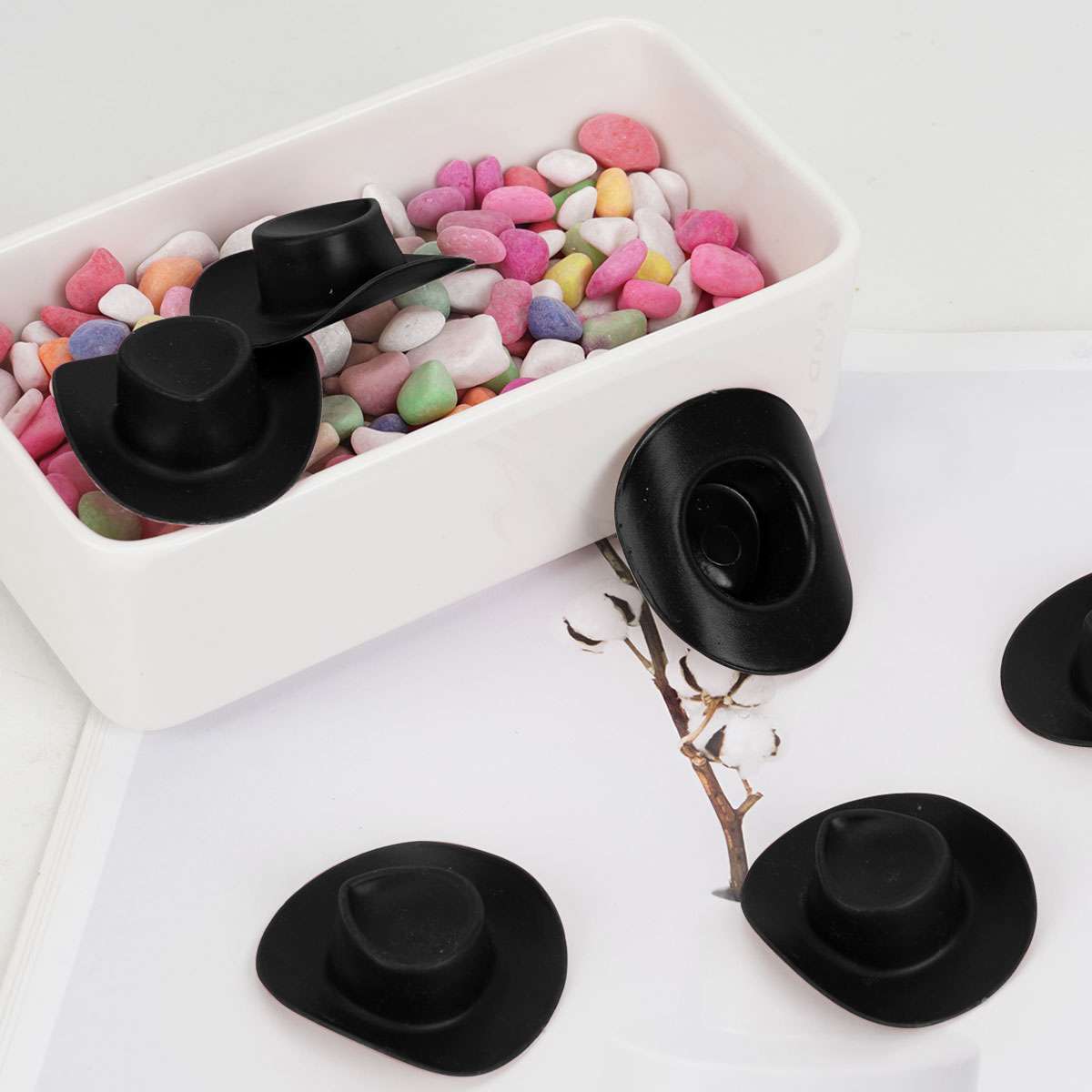 10/30 Plastic Mini Hat Western Cowboy Cowgirl Cute Miniature Hat for Party Acces