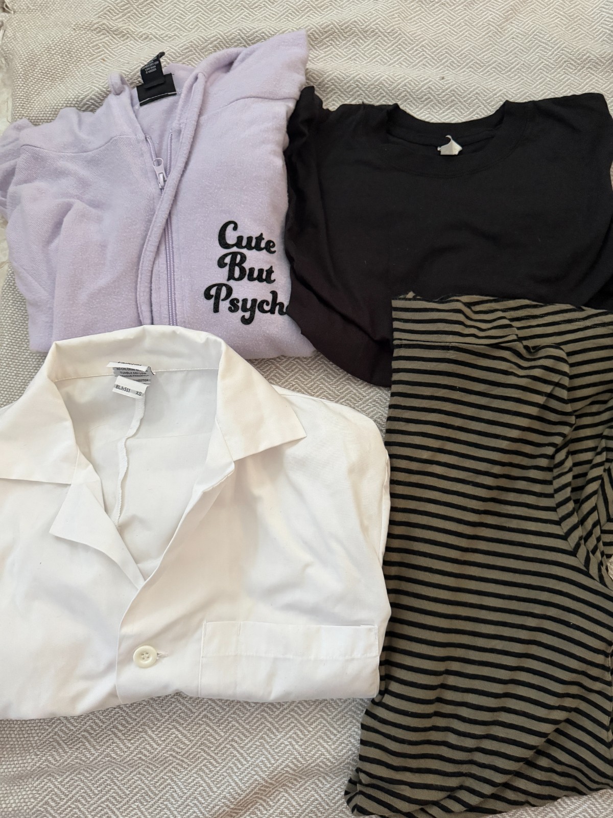 Clothes from Hot topic and etc.