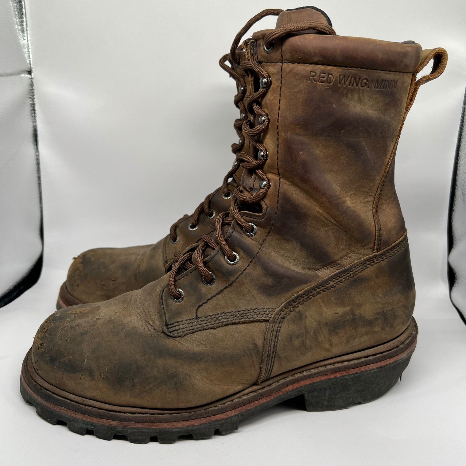 Red Wing 2219 Mens 10.5 D Insulated Waterproof Steel Toe Loggermax 9″work boots