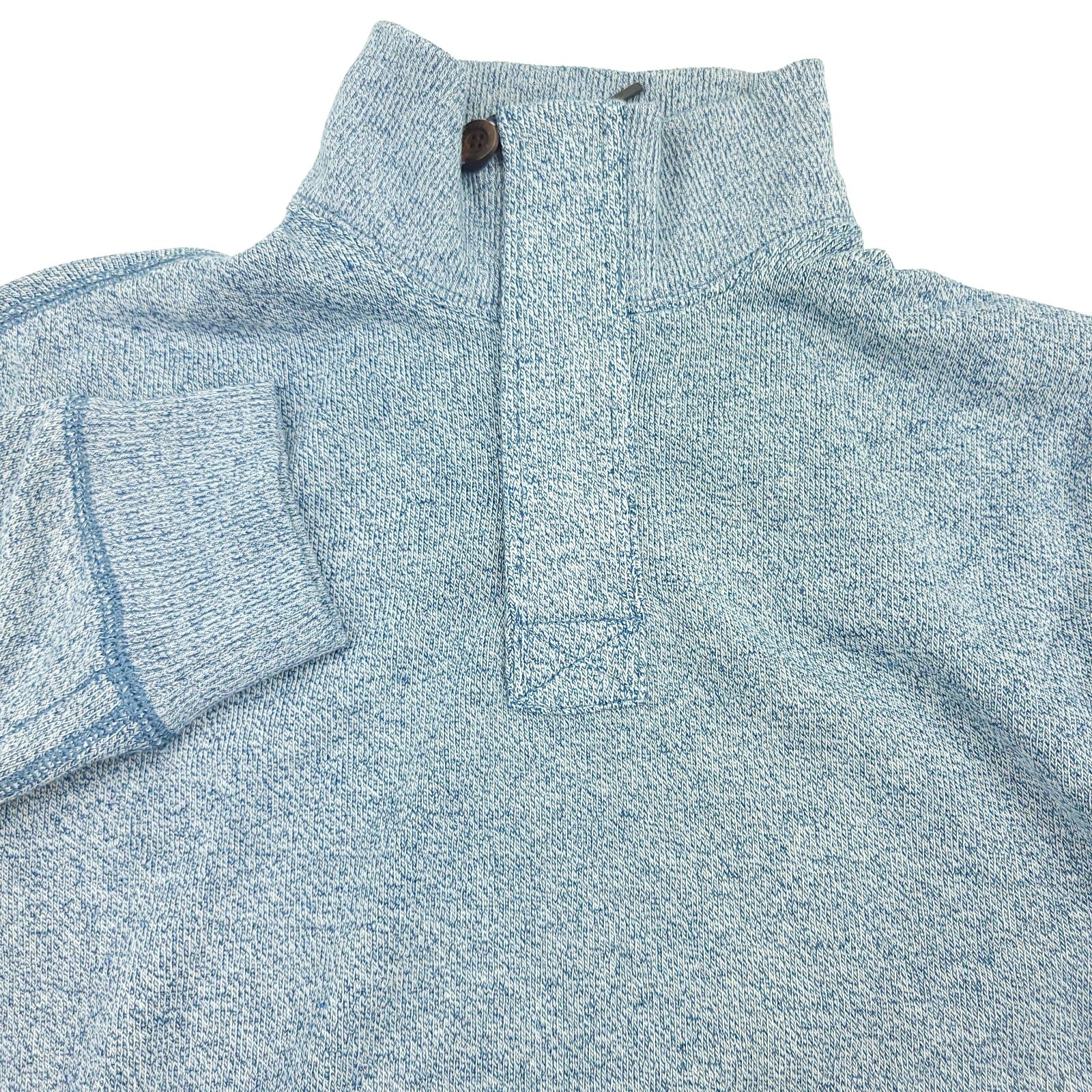 Surfside Supply Small S Sweater Light Blue Color Half Zip Mock Neck Mens NWT