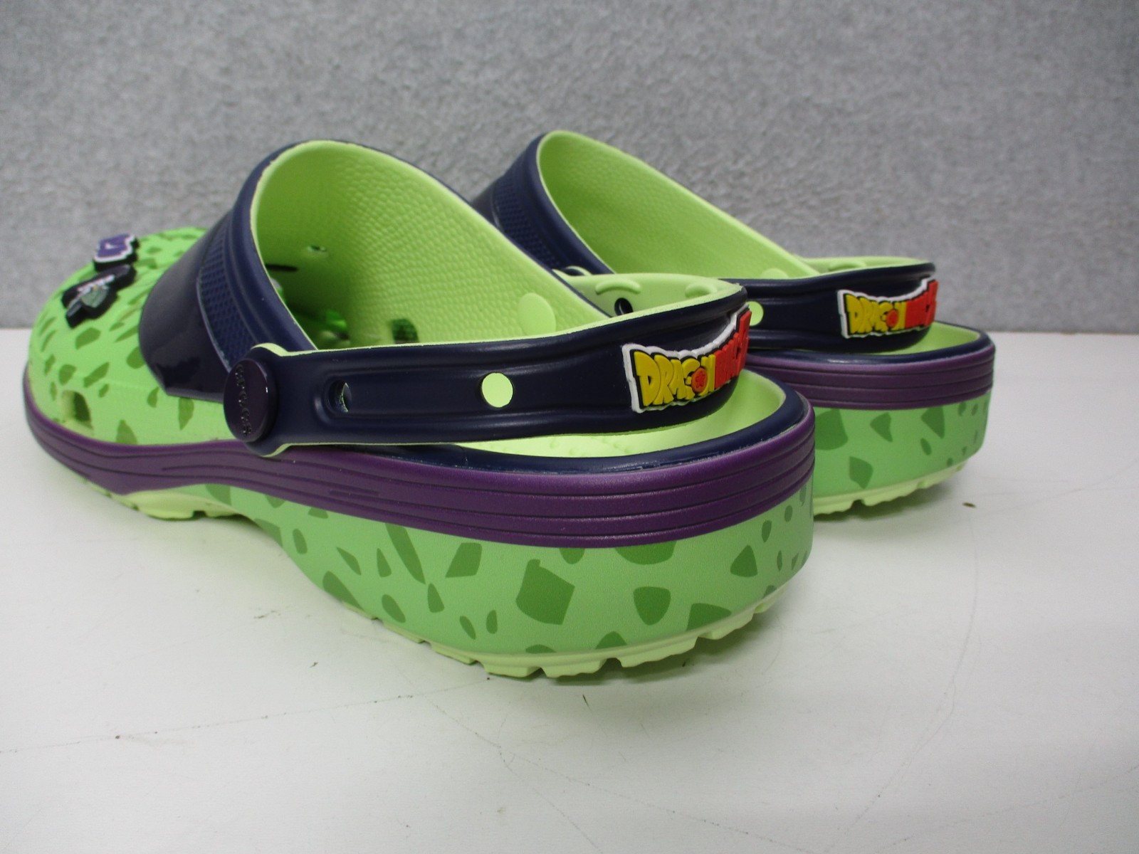 Crocs Dragon Ball Z Cell Classic Clogs Mens Sz 12 Green Slip on Shoes