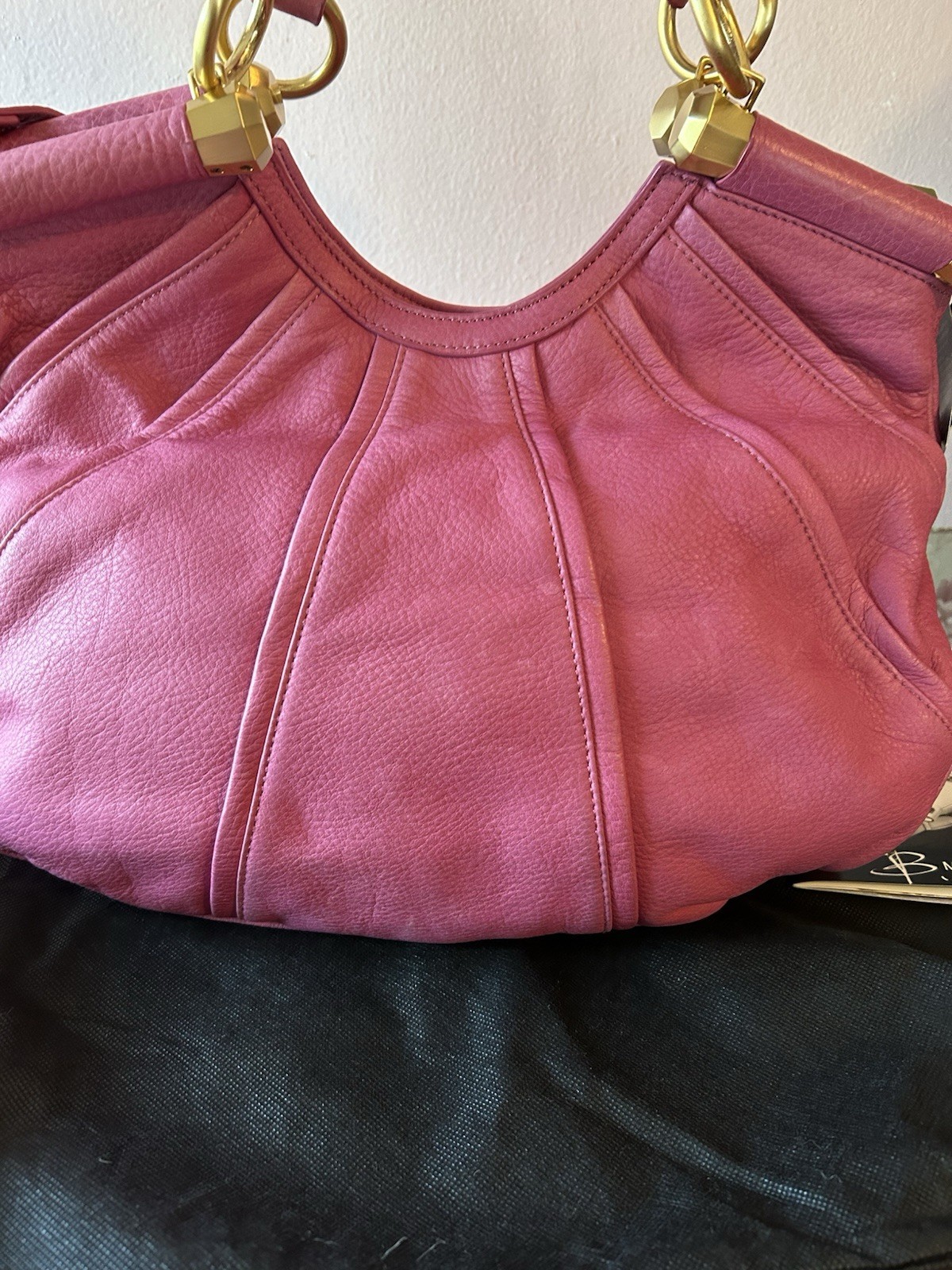 BMakowsky Hibiscus Pink Butter Soft Leather Purse/NWT