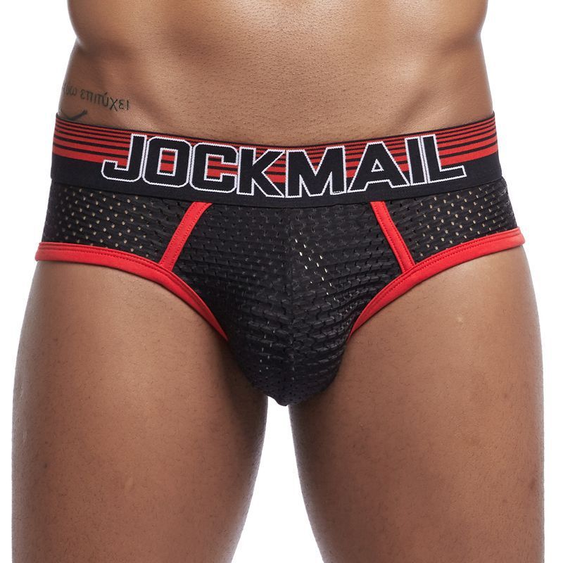 JOCKMAIL Sexy Men’s Underwear Briefs Breathable Mesh Quick Dry Sports Underpants