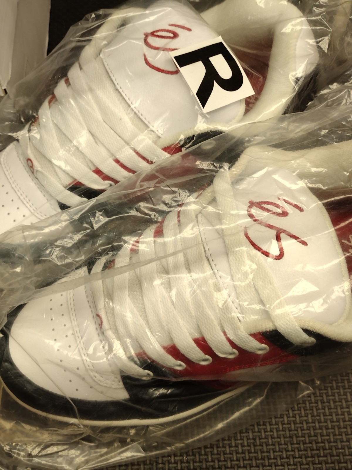 Es Accel OG Black/White/Red skate shoes SIZE IN PICTURES SALES SAMPLE NEW