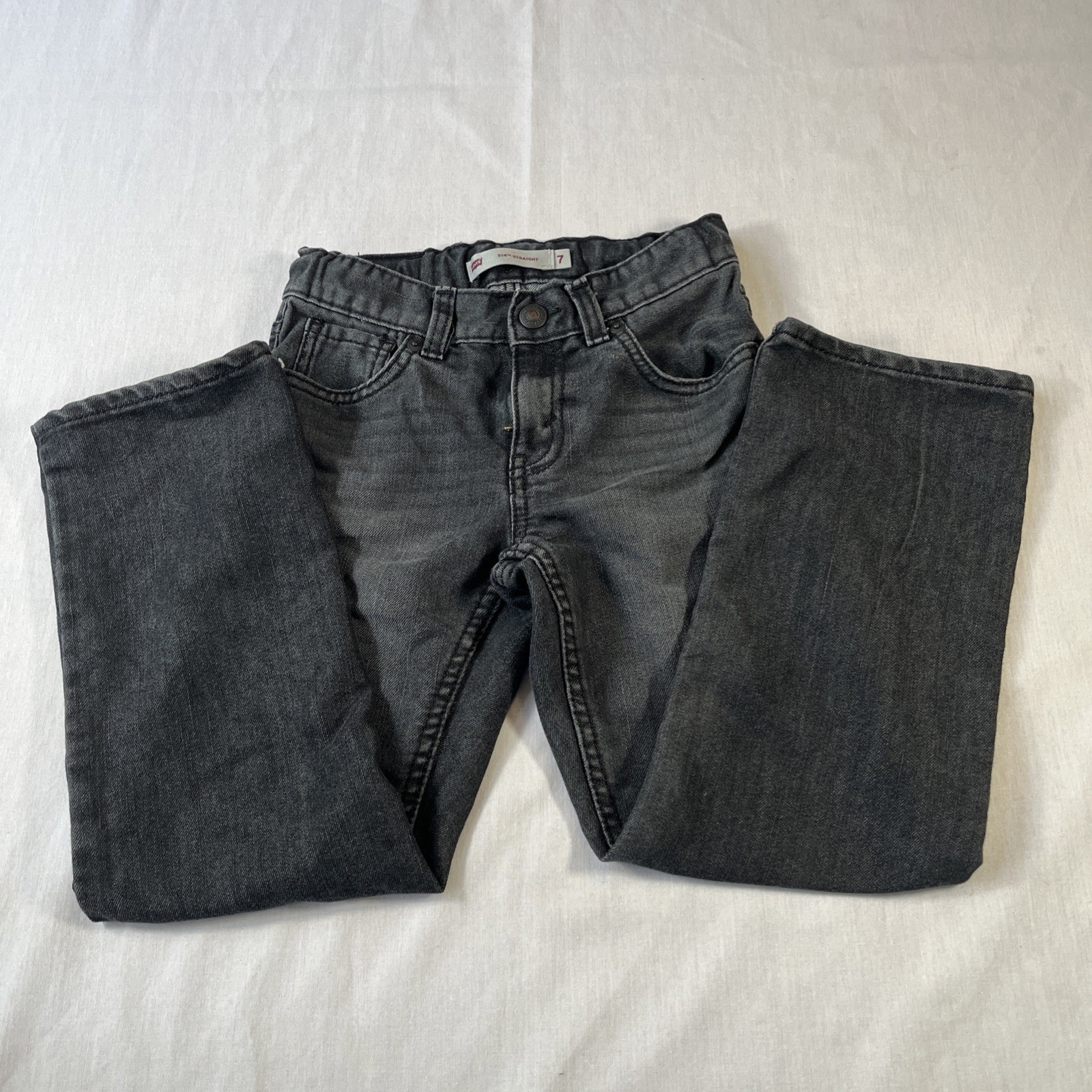 Levi’s Kids Performance 514 Straight jeans Faded Black Size 7 Reg