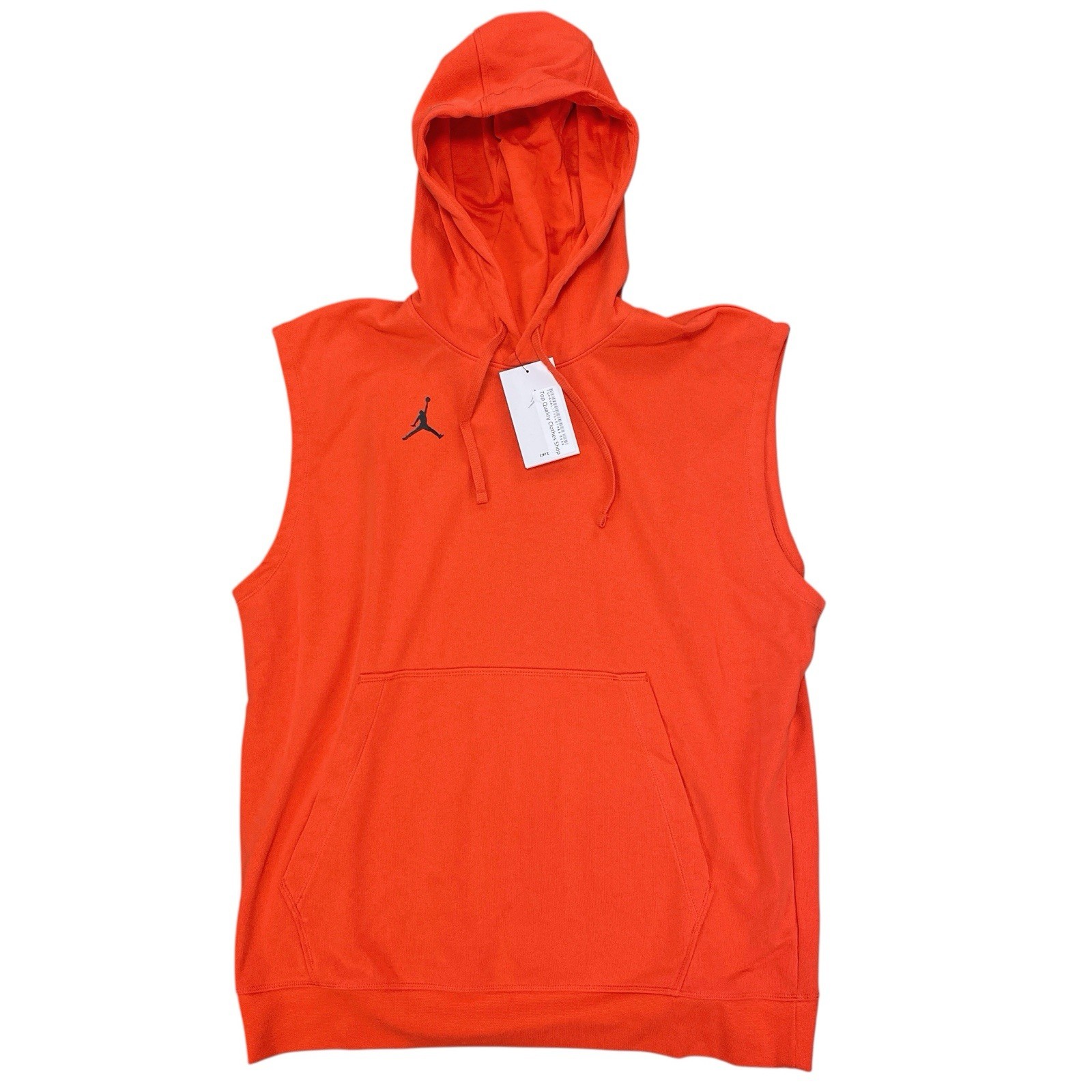 Jordan Dri-FIT Sleeveless Pullover Training Hoodie Size L Orange DQ7946-813