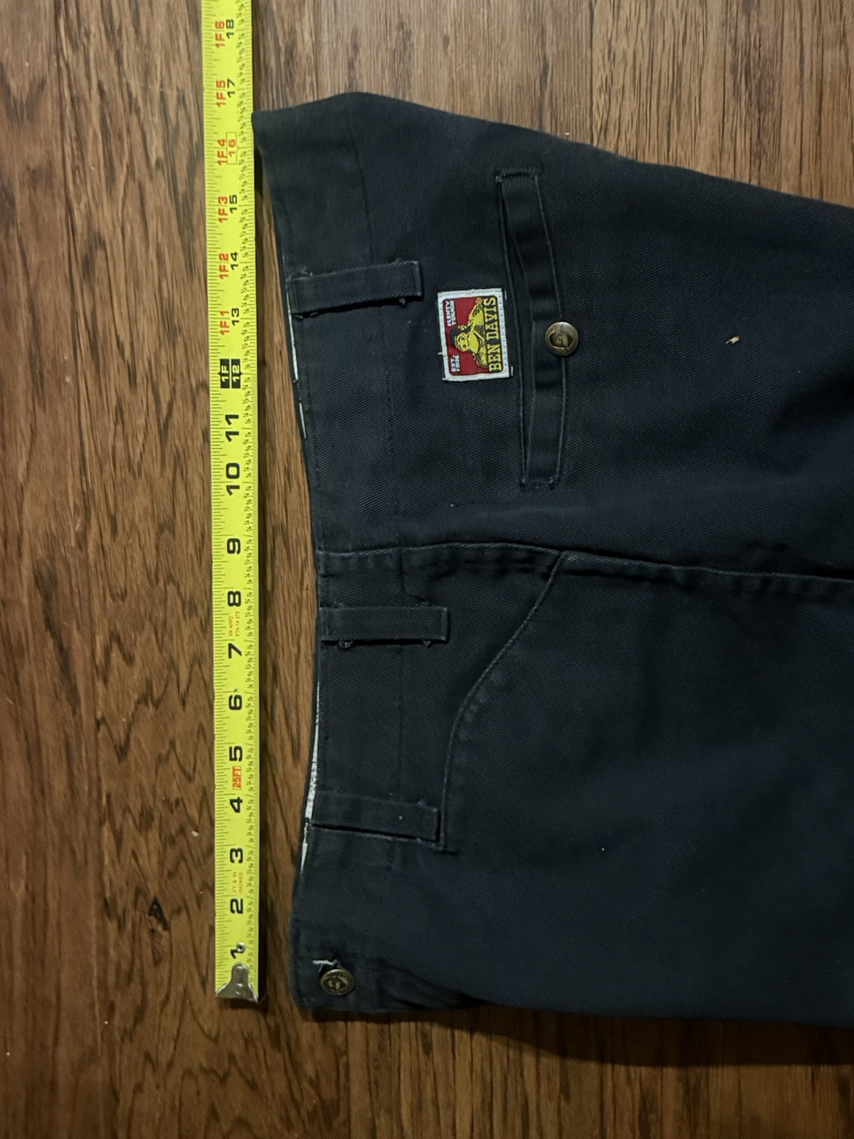 Vintage Ben Davis Shorts Mens Fits 34 Black Workwear