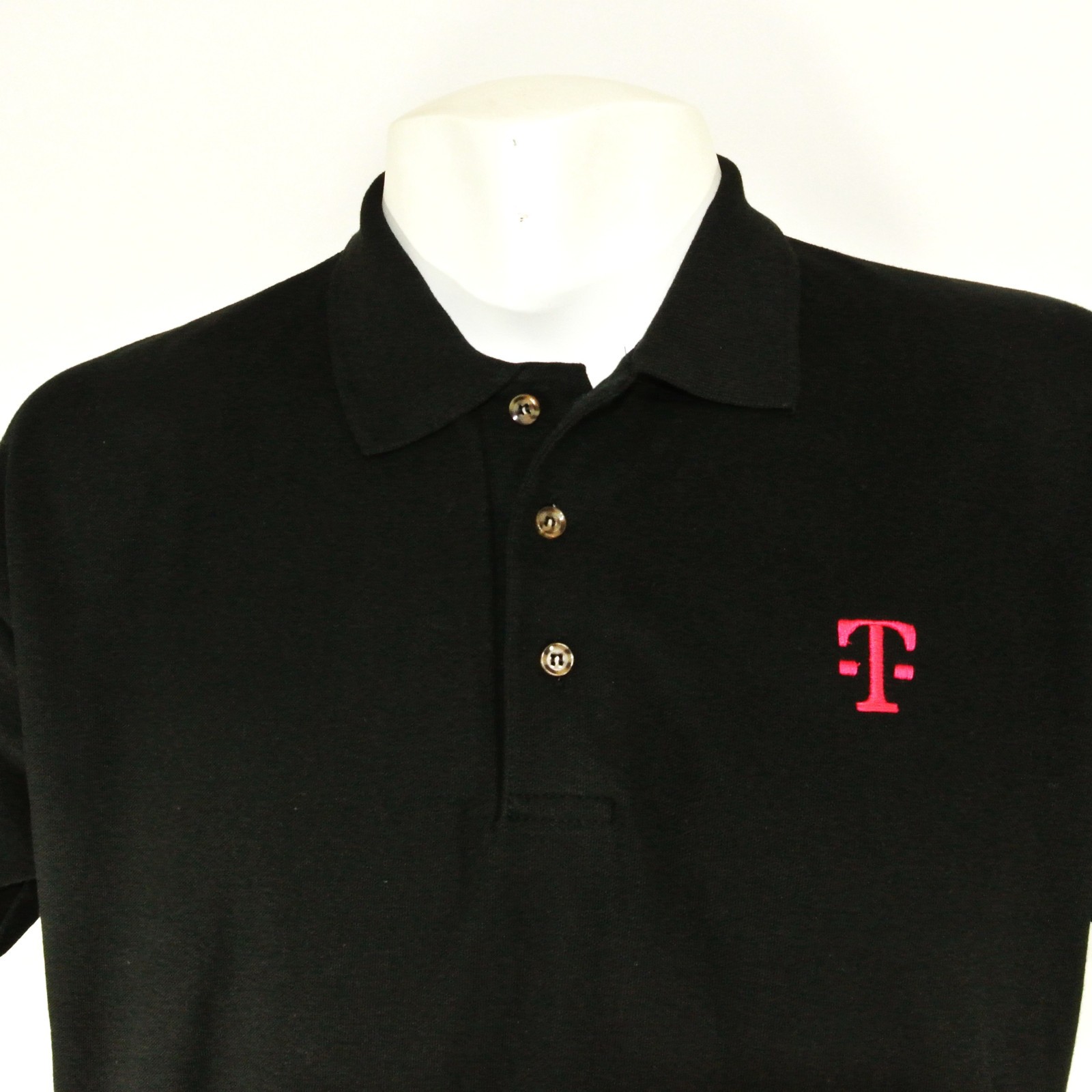 T-MOBILE Communications Tech Employee Uniform Polo Shirt Black Size XL NEW