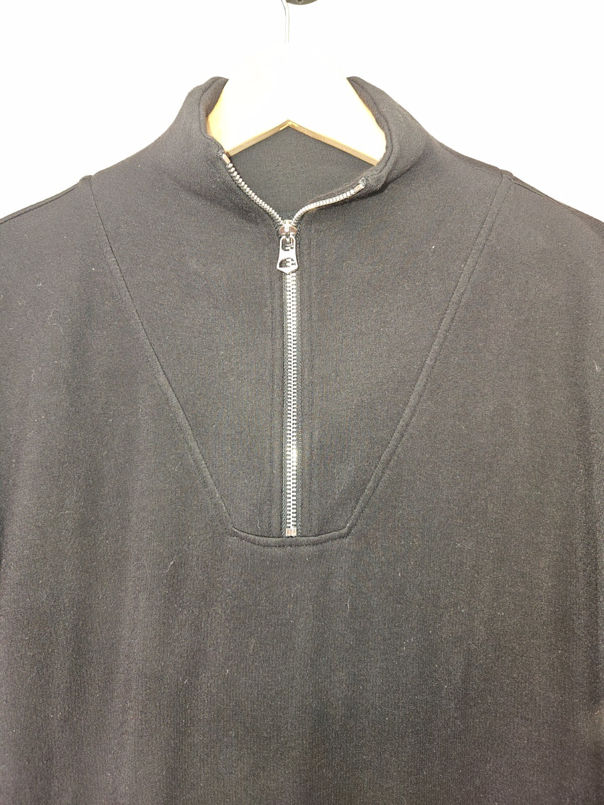 Varley DoubleSoft Hawley Half-Zip Sweatshirt Size XS Black Pullover