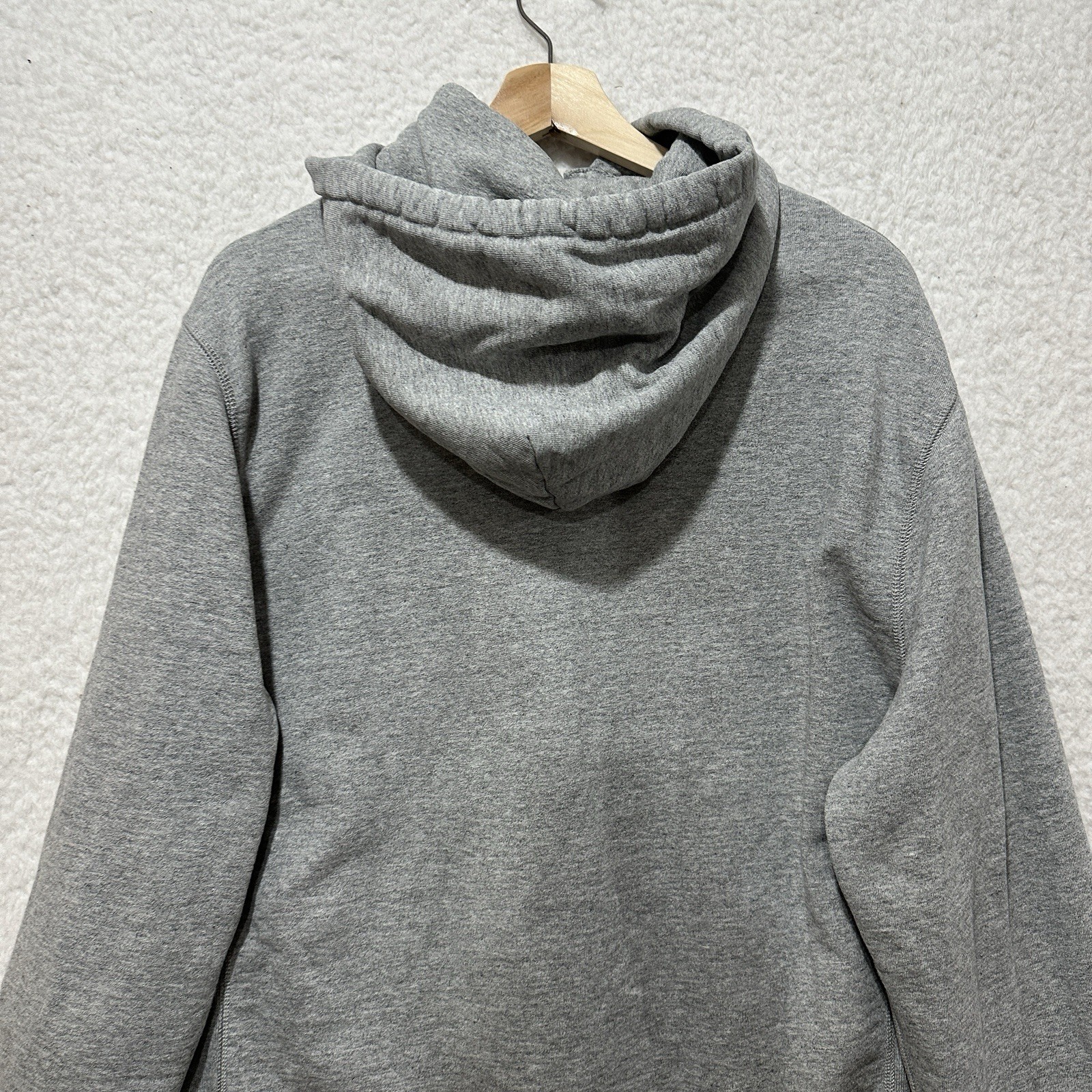 J.Crew Outerwear Fleece Hoodie Gray Deck Hook Heavyweight Sweater Size Large