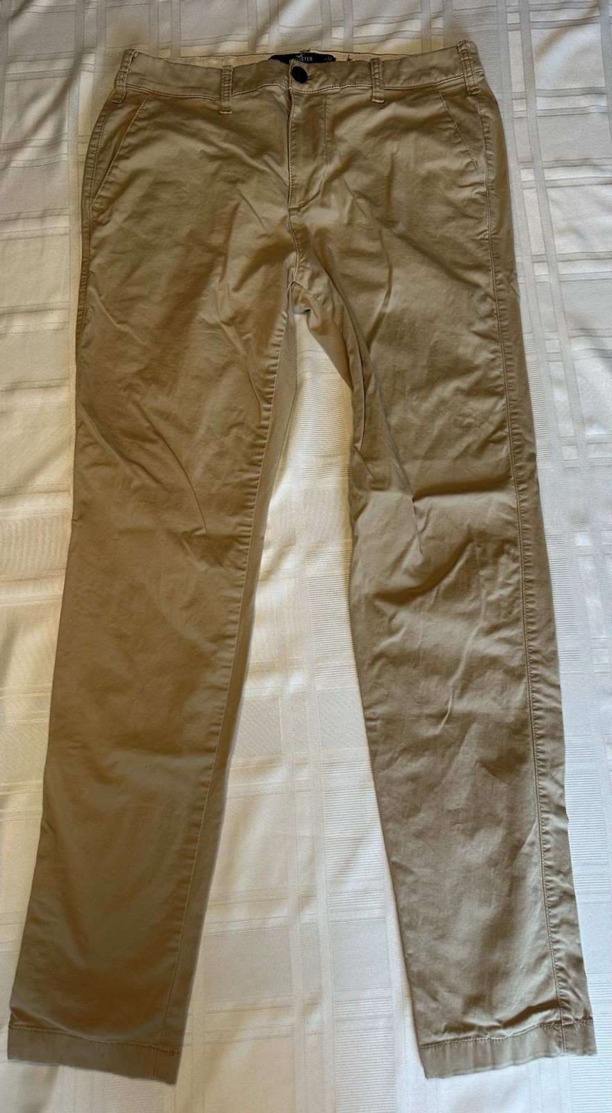 Hollister Men’s Skinny Chino Pants 32×34 Khaki Tan Epic Flex Pants Pre-owned