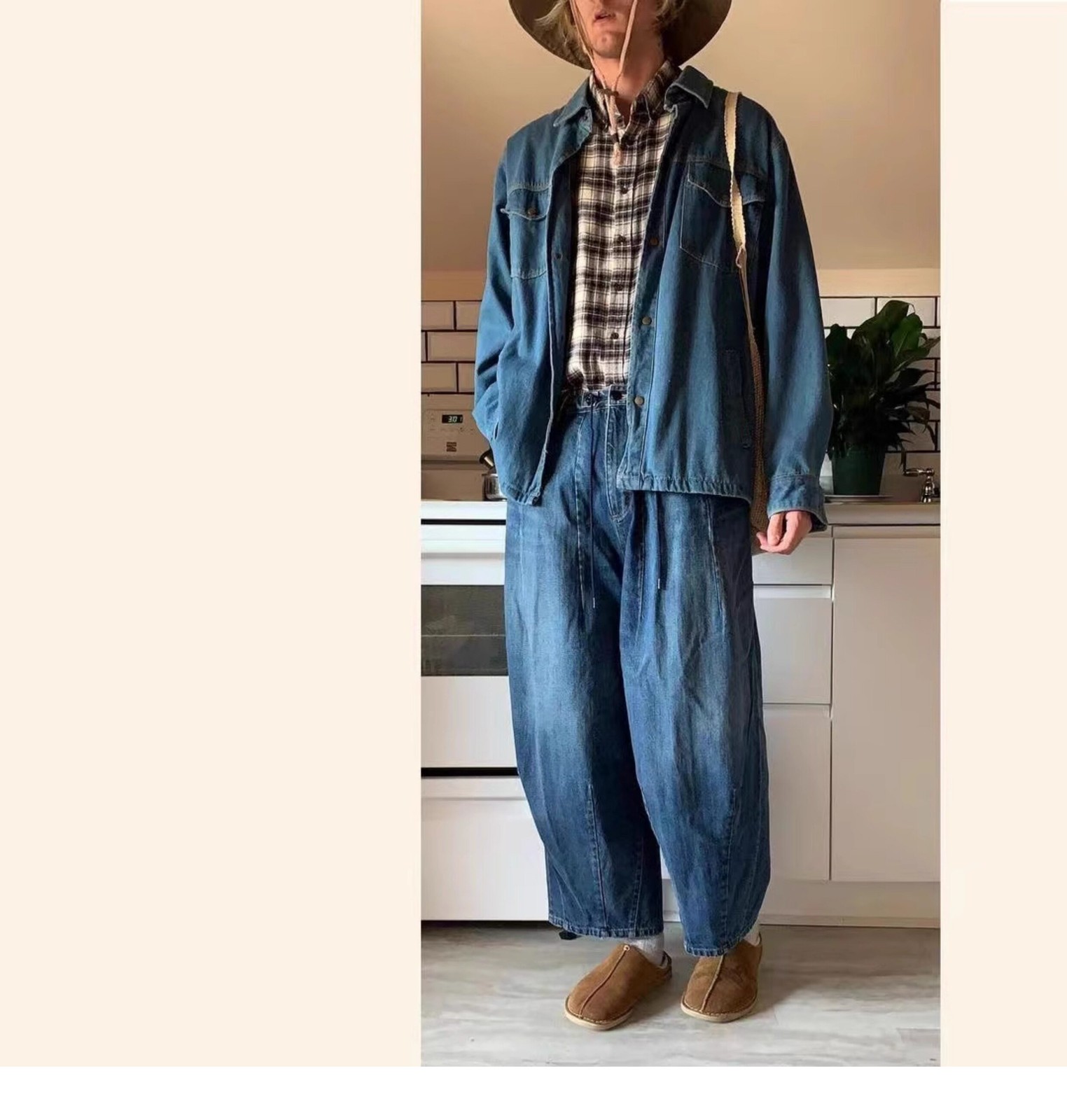 Needles 24SS Vintage Washed Denim Pants Relaxed Streetwear