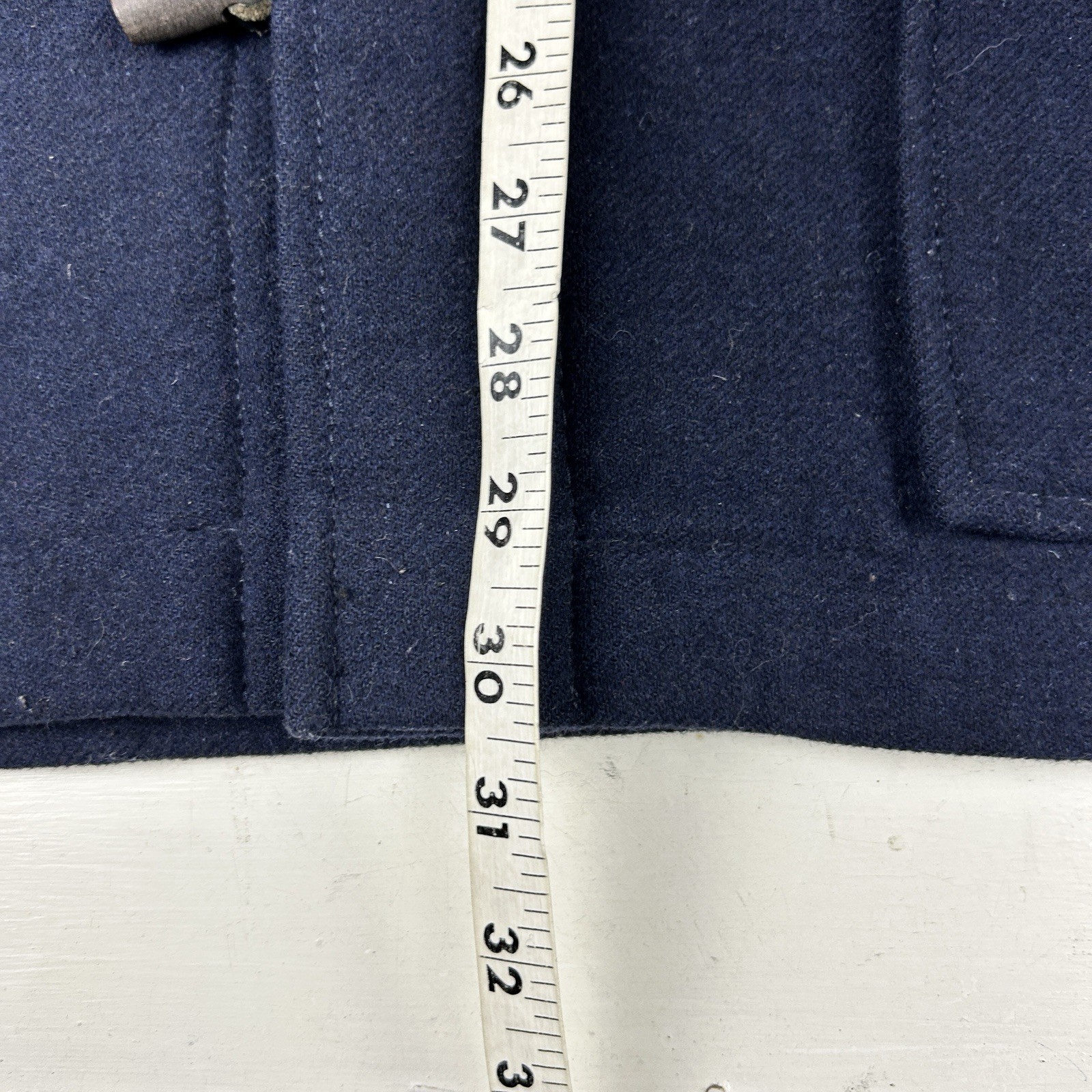 Nudie Jeans Men’s Medium Hooded Howard Duffel Coat Peacoat Toggle Closure