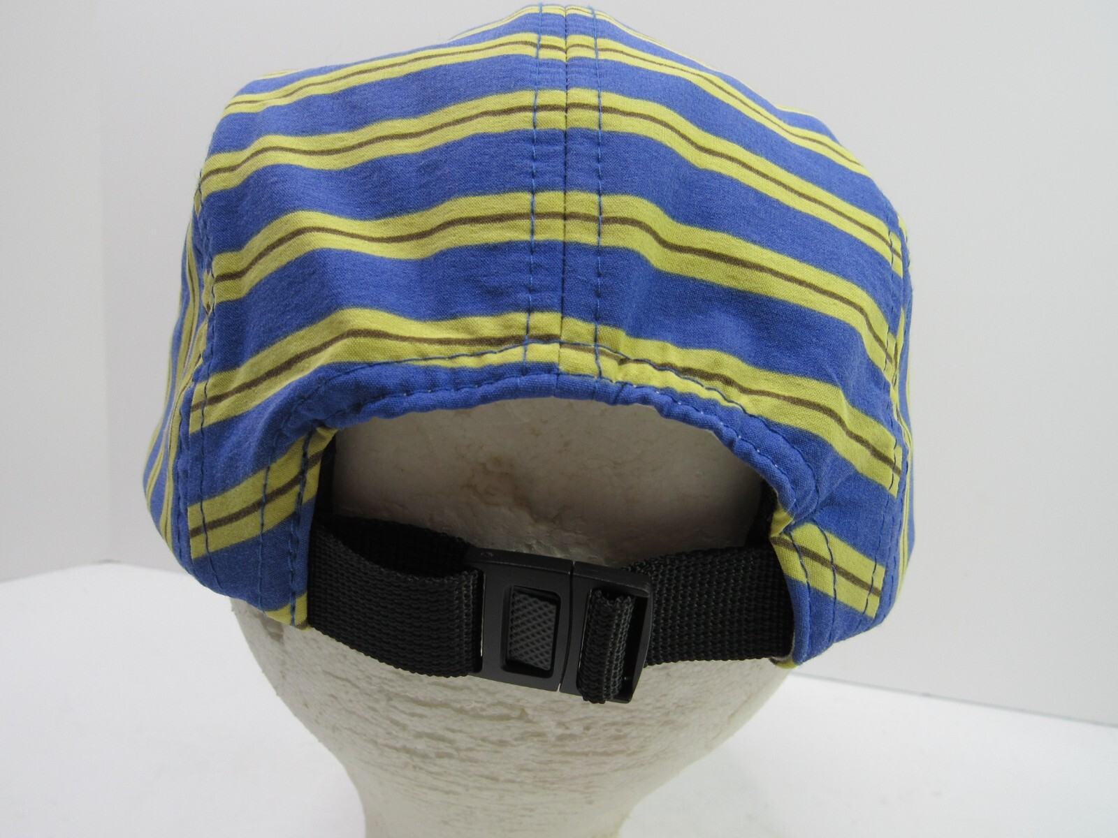 J.Crew 5-panel Cap Hat Strapback Polyester Stipes Striped New No Tags