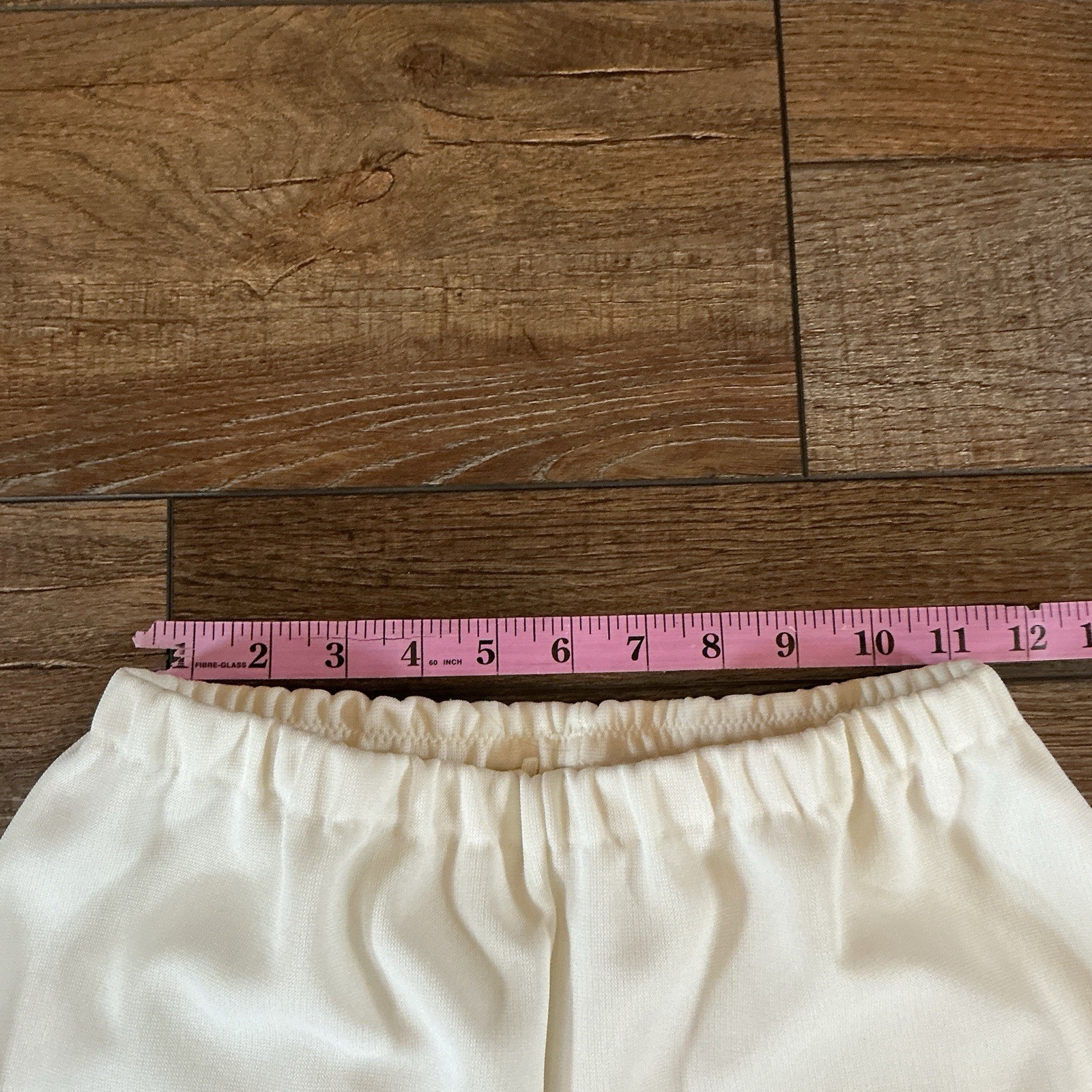 70s VINTAGE Dalton Trevira 100% Polyester Cream Wide Leg Pants Size 12 #7E4