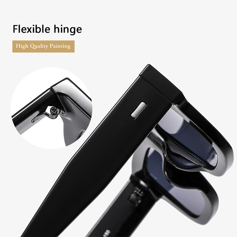 Men Square Tinted Reading Glasses Women Thick Frame Presbyopic Sunglasses +6.0