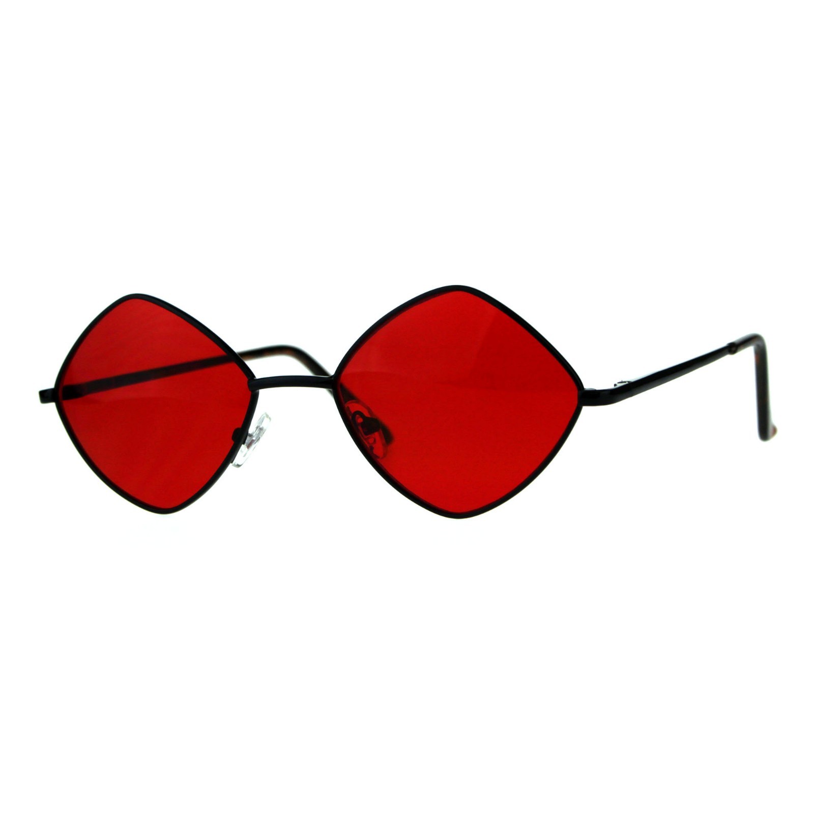 Diamond Shape Sunglasses Vintage Indie Fashion Color Lens Spring Hinge