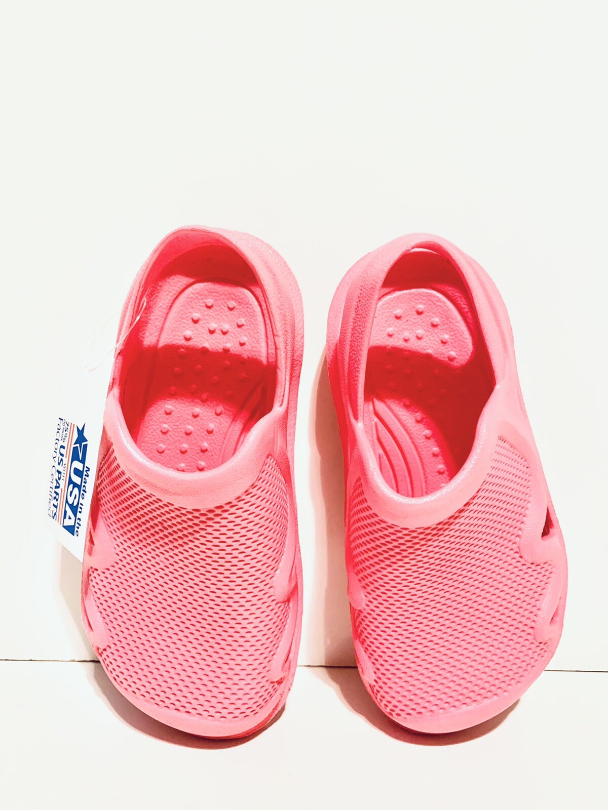 Made in USA Toddler Girls Casual Pink Clog Lightweight Beachwear Sandal NWT