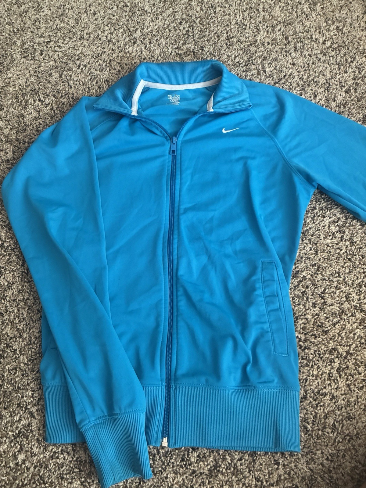 Nike The Athletic Dept. Women’s Blue Full Zip Track Jacket, Size L