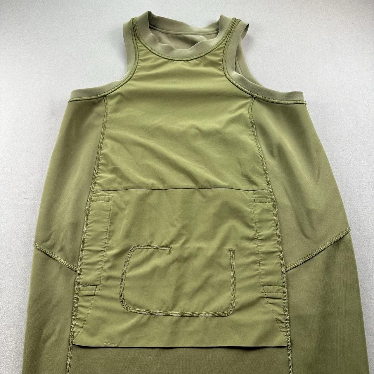 Lululemon Dress Womens 6 Olive Green Bronze Softstreme Back In Action Athletic