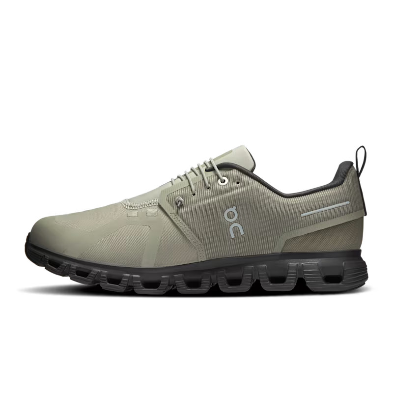 On Cloud 6 Waterproof Mens Shoes Olive Espresso Rain Ready Cushioned Sneakers
