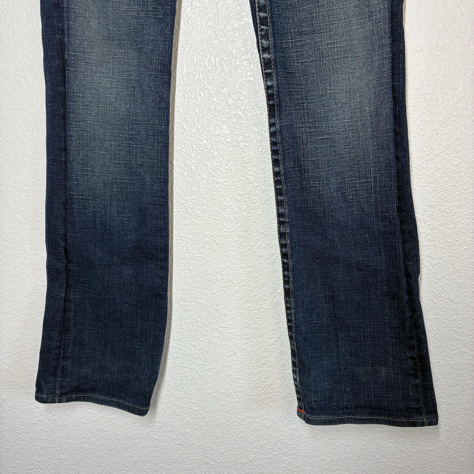 True Religion Johnny Jeans Mens 30×32 Blue Slim Straight Stretch Denim