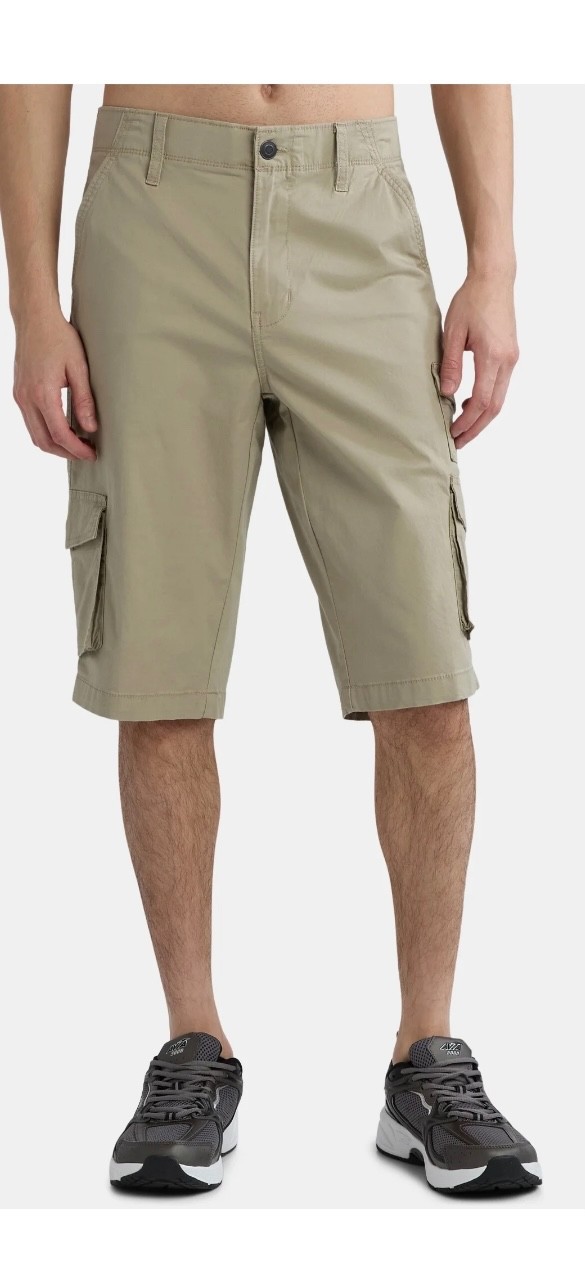 George Mens Relaxed Fit Messenger Cargo Shorts 14” inseam Size 32 34 36 38 40 42