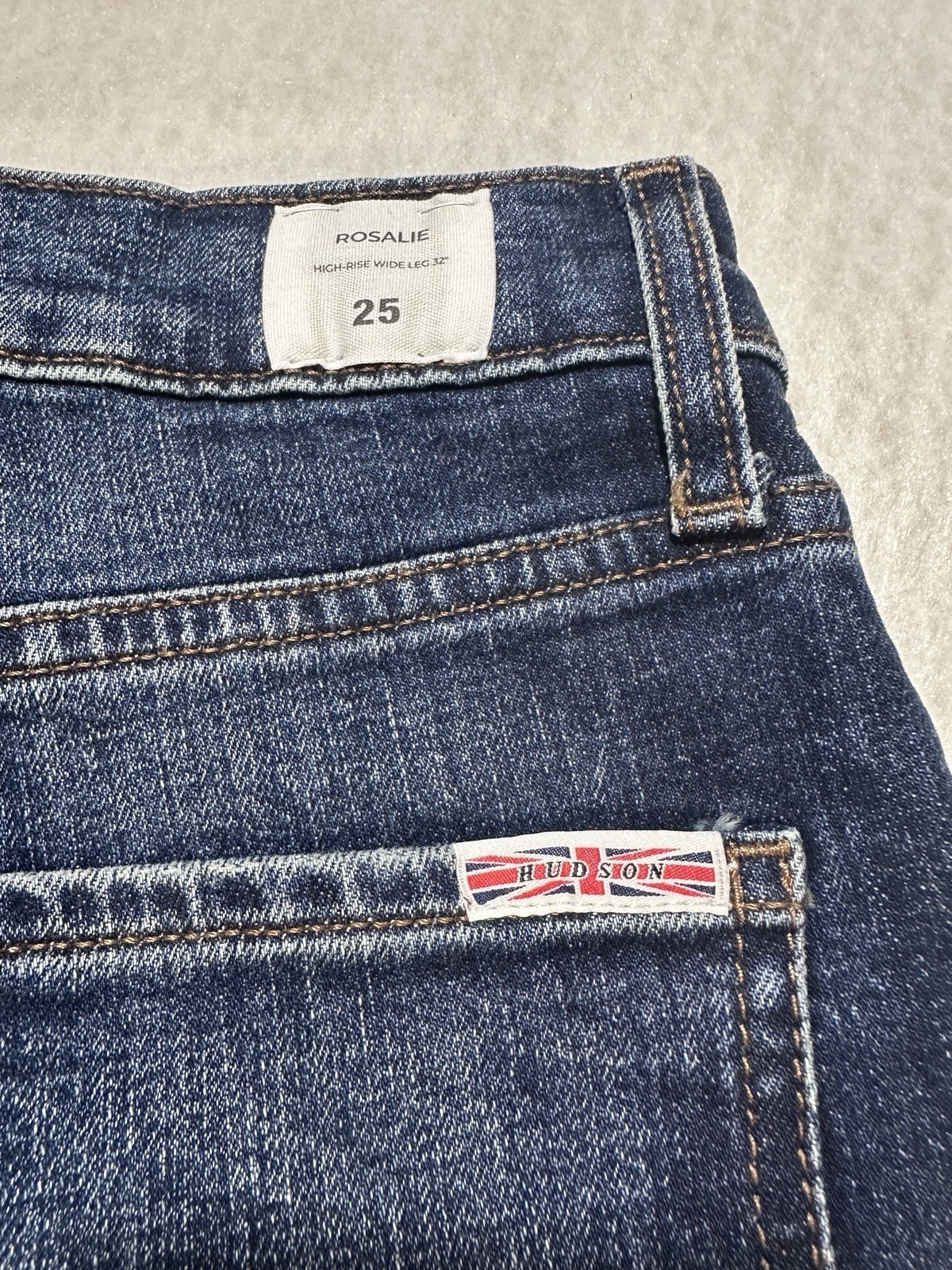 Hudson Jeans Womens Size 25 Rosalie Wide Leg Ankle Stretch Denim New with tags