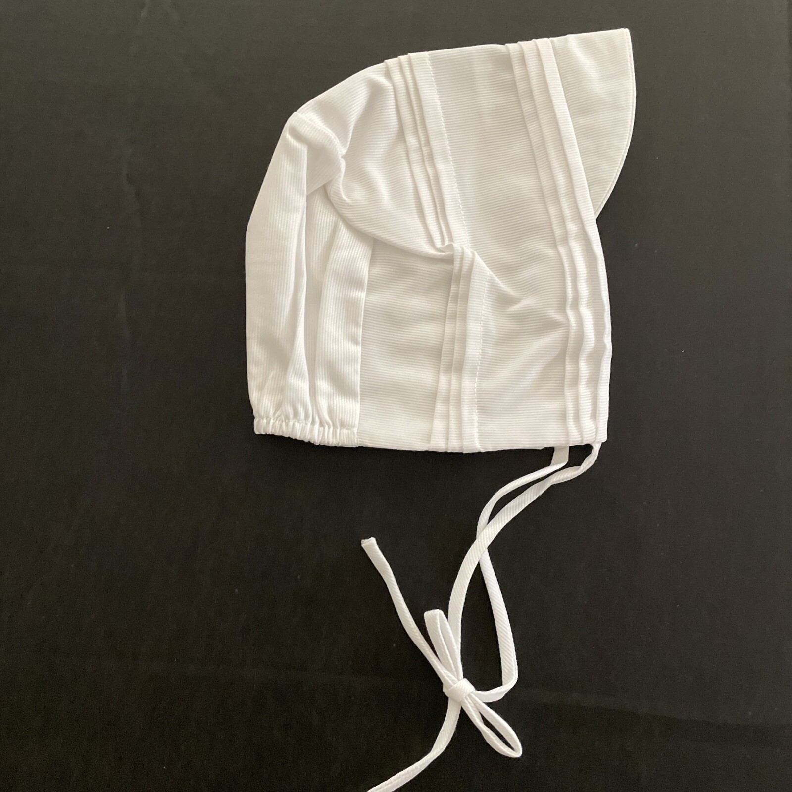 Petit Ami Boys Christening Baptism Outfit 24 Mon White Coverall Bonnet Set Tucks
