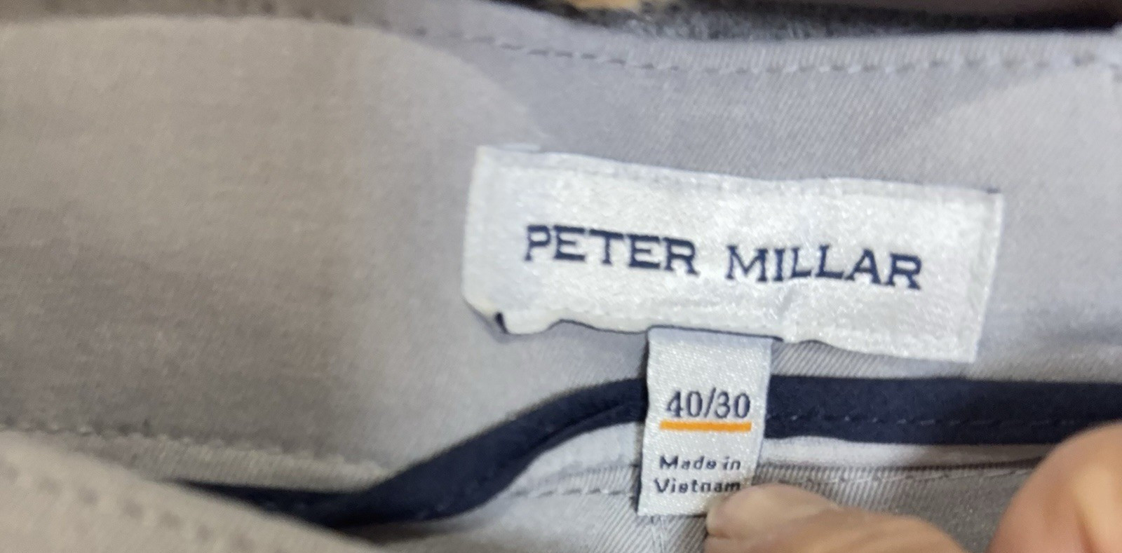 Peter Millar eb66 Pants Mens 40×30 Gray 2-Way Stretch Performance -SIZE NOTE