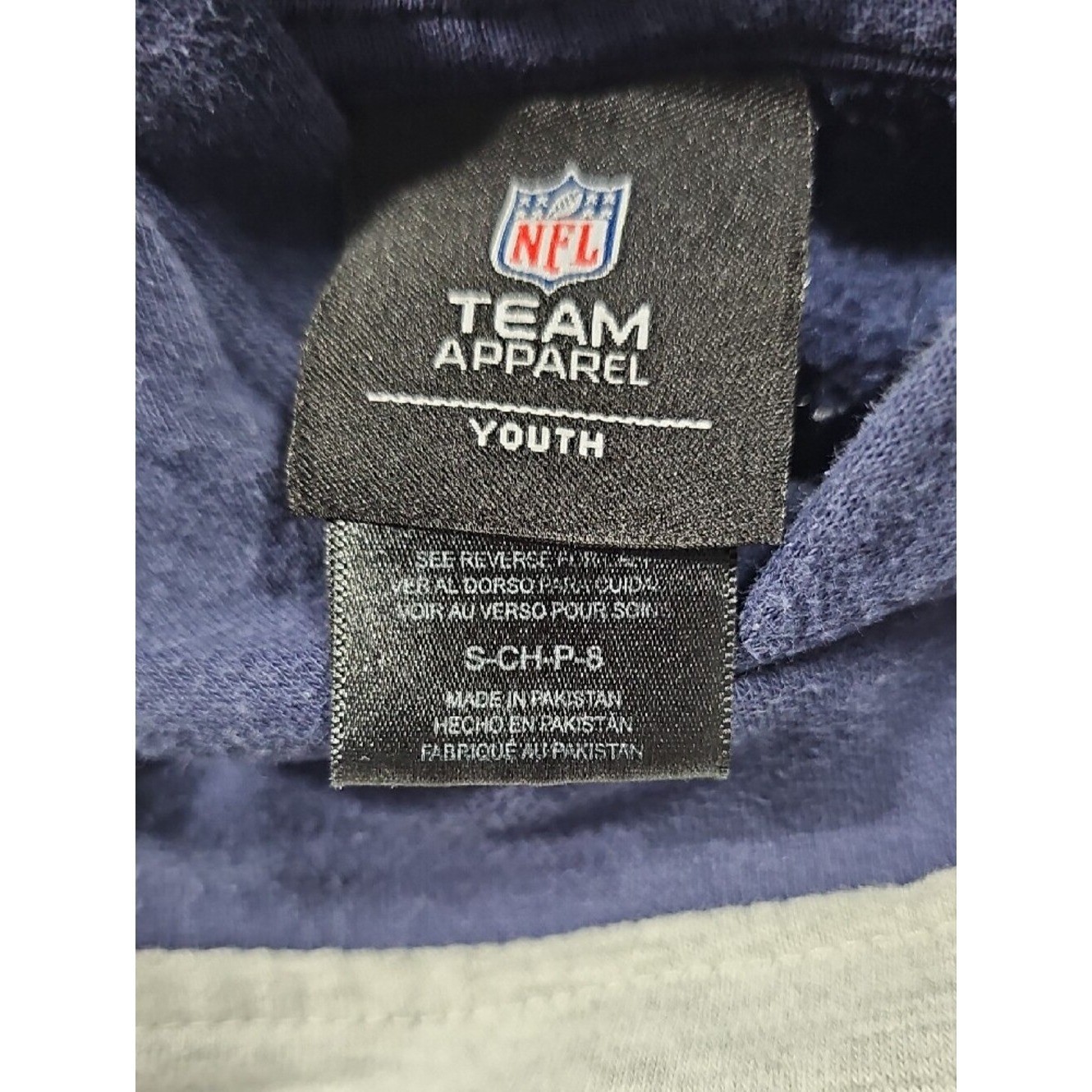 NFL Team Apparel Youth Hoodie – Navy