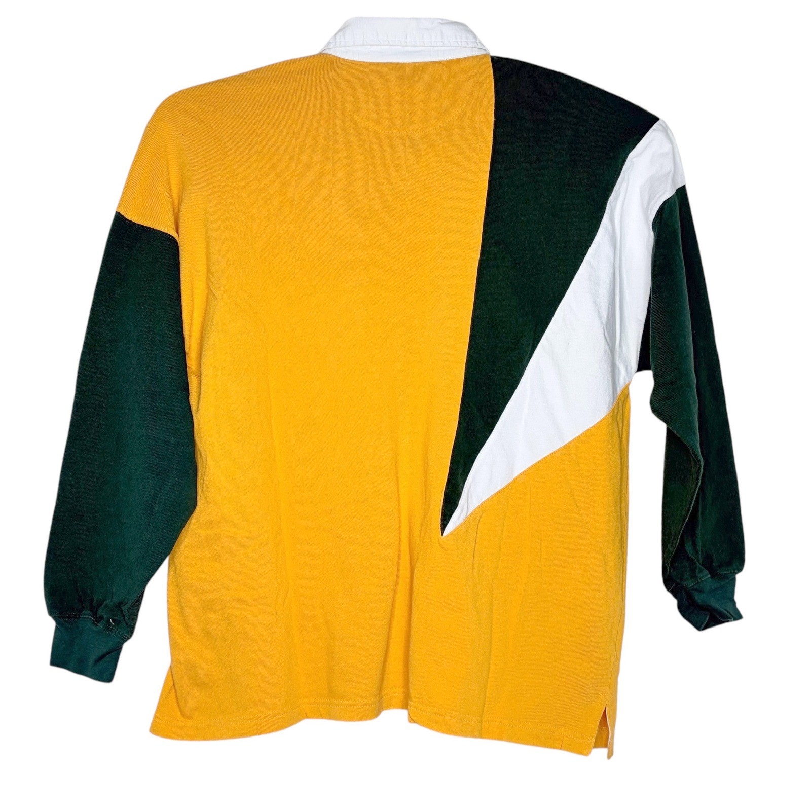 Rugby Sevens 2000 Australia Rugby Polo XXL Yellow Green Wallaby Colorblock