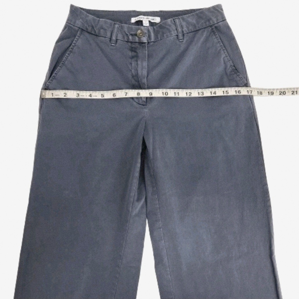 Elizabeth and James Kohls Gray Wide Cropped Leg Pants Women’s 2