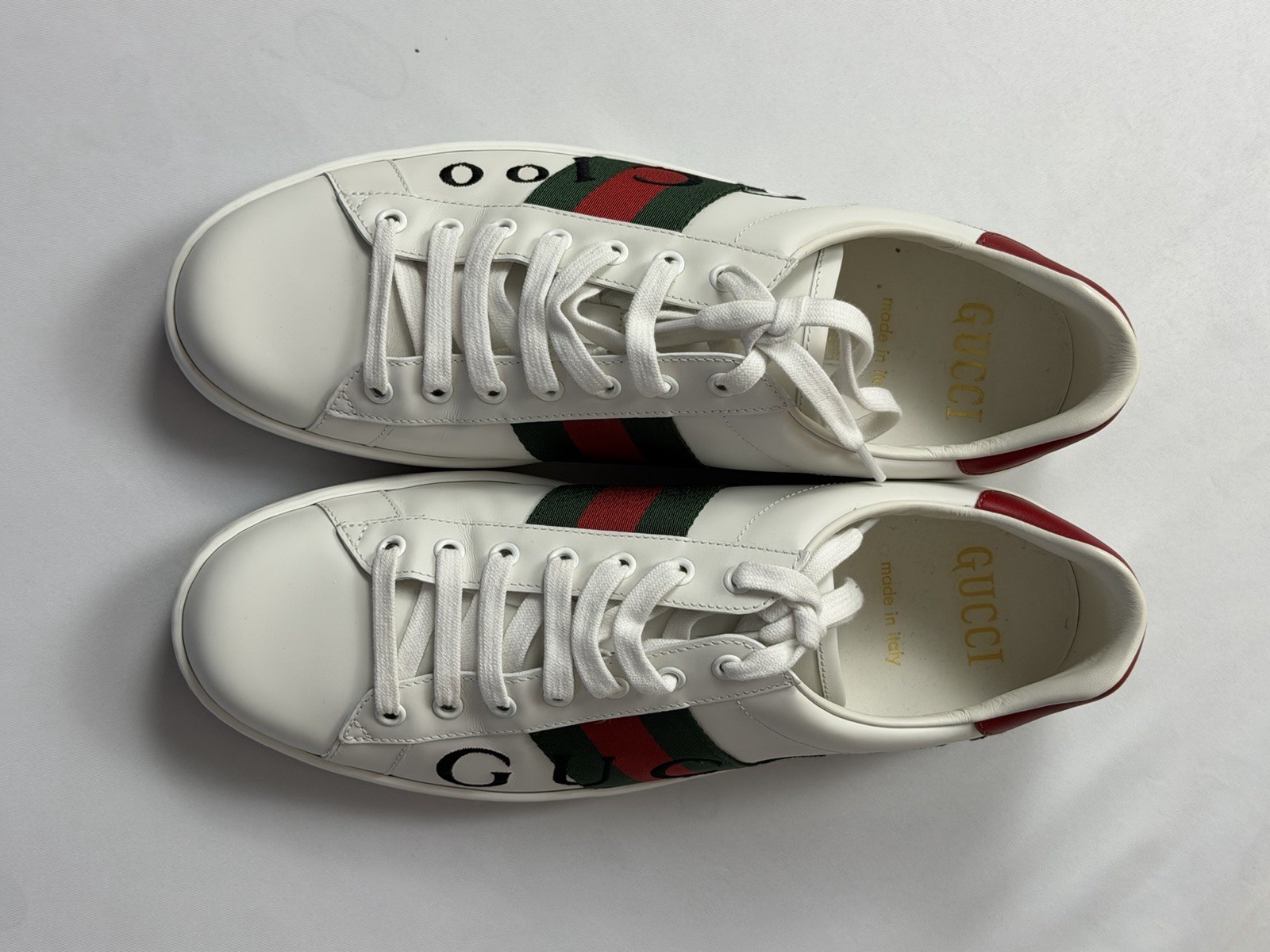 Gucci 100 Web Ace Leather Sneakers -Centennial Edition -Men’s US 10.5 -NIB