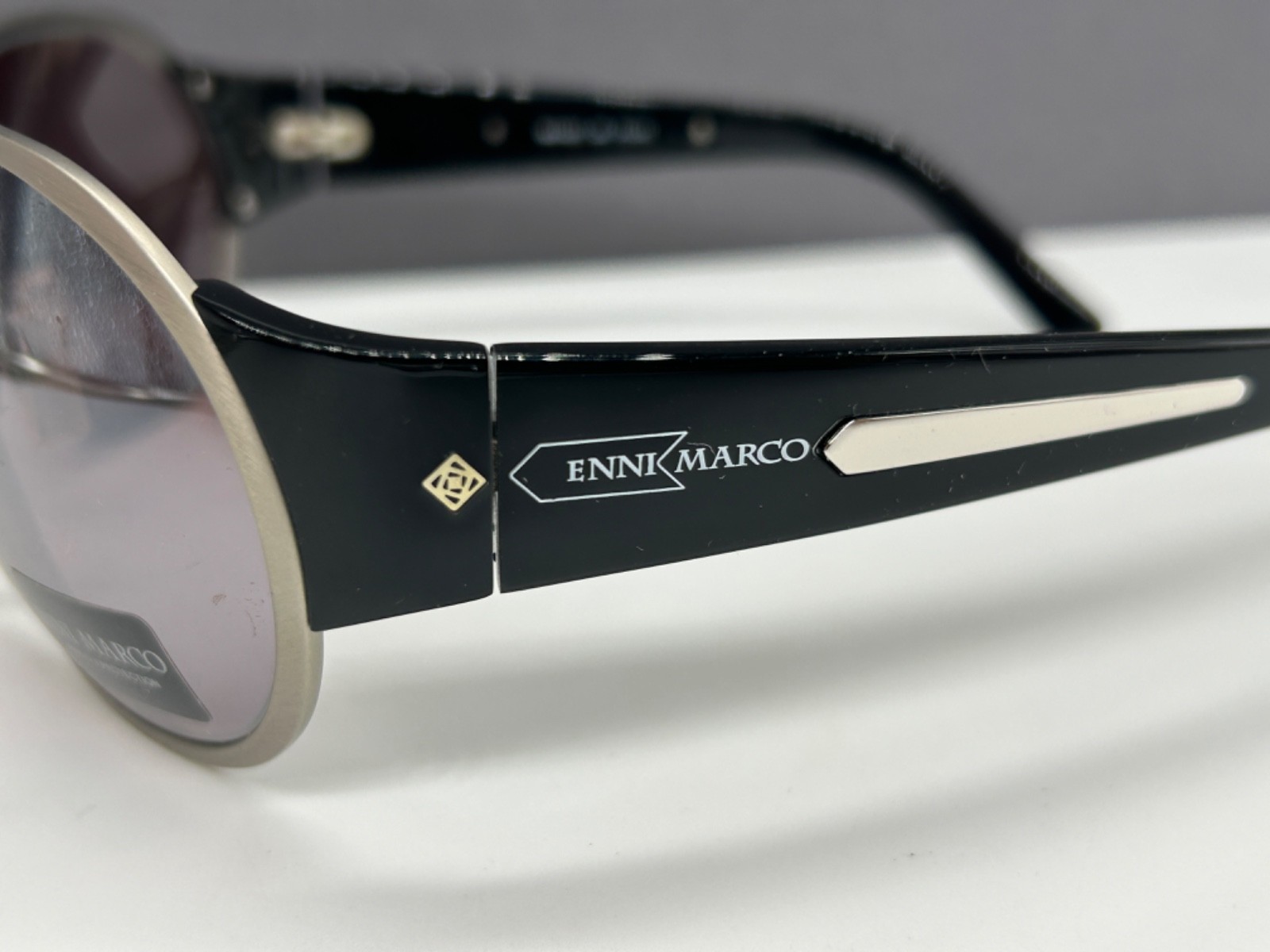 Enni Marco Sunglasses Men’s Mirrored Y2K Large L XL Curved 017 NP: €299
