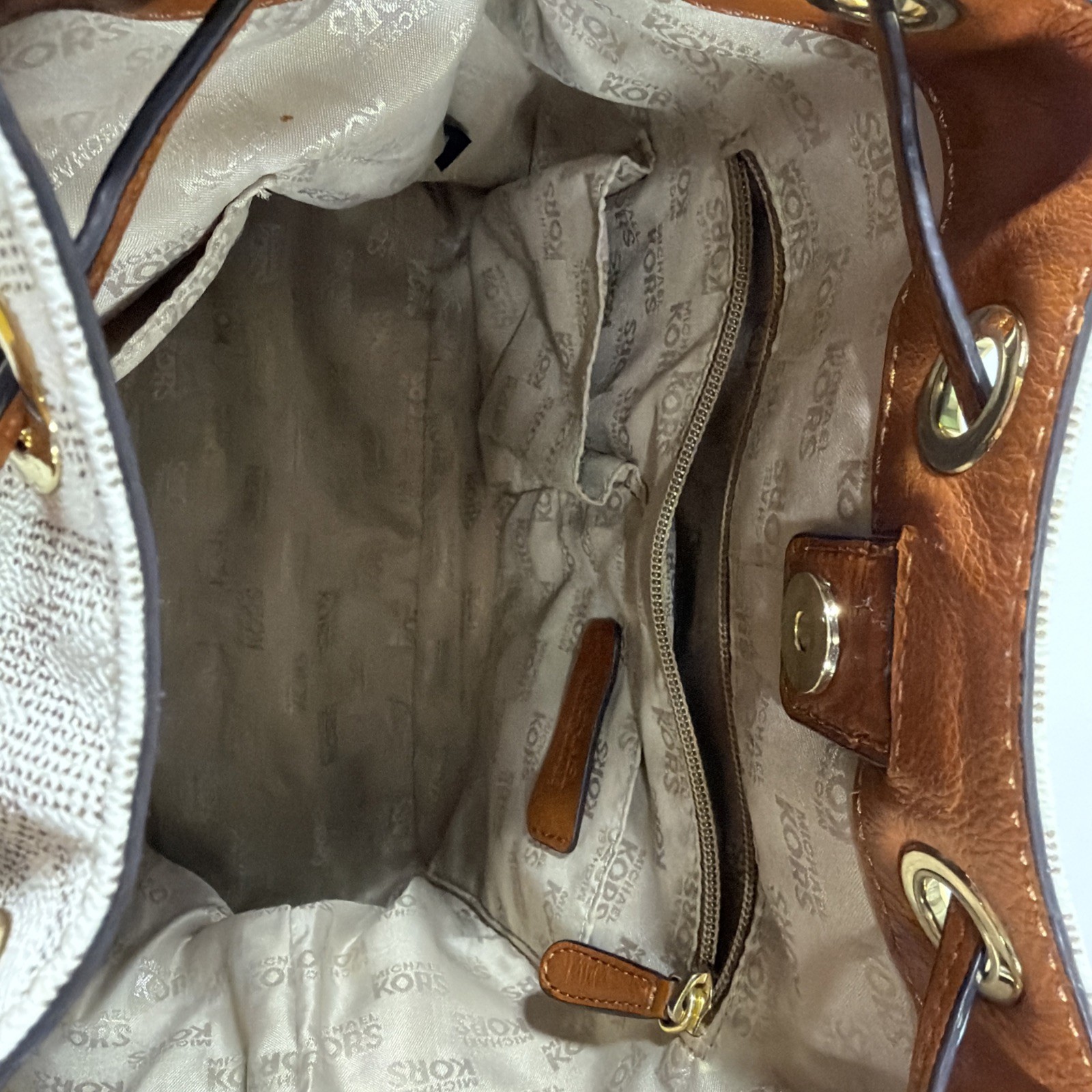 MICHAEL KORS MK Logo Drawstring Handbag
