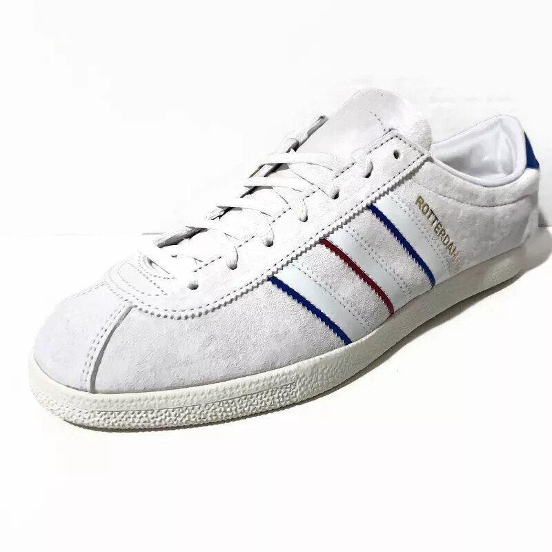 adidas Originals Rotterdam 00 “White, Blue, Scarlet” IH4776 Men’s Suede