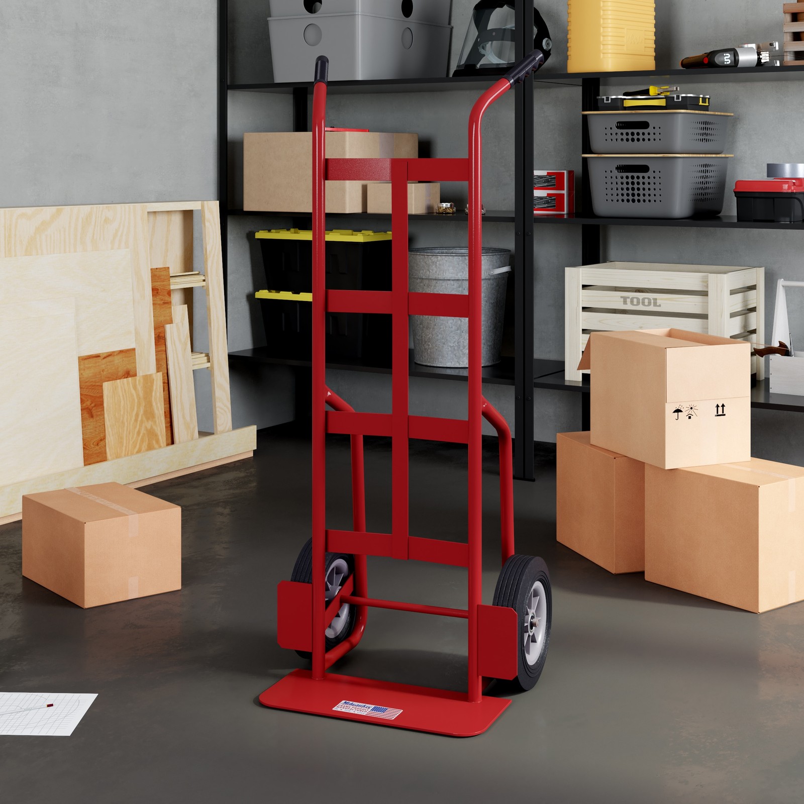 Milwaukee 800-lb Capacity 2 -Wheel Red Steel Standard hand truck|123618