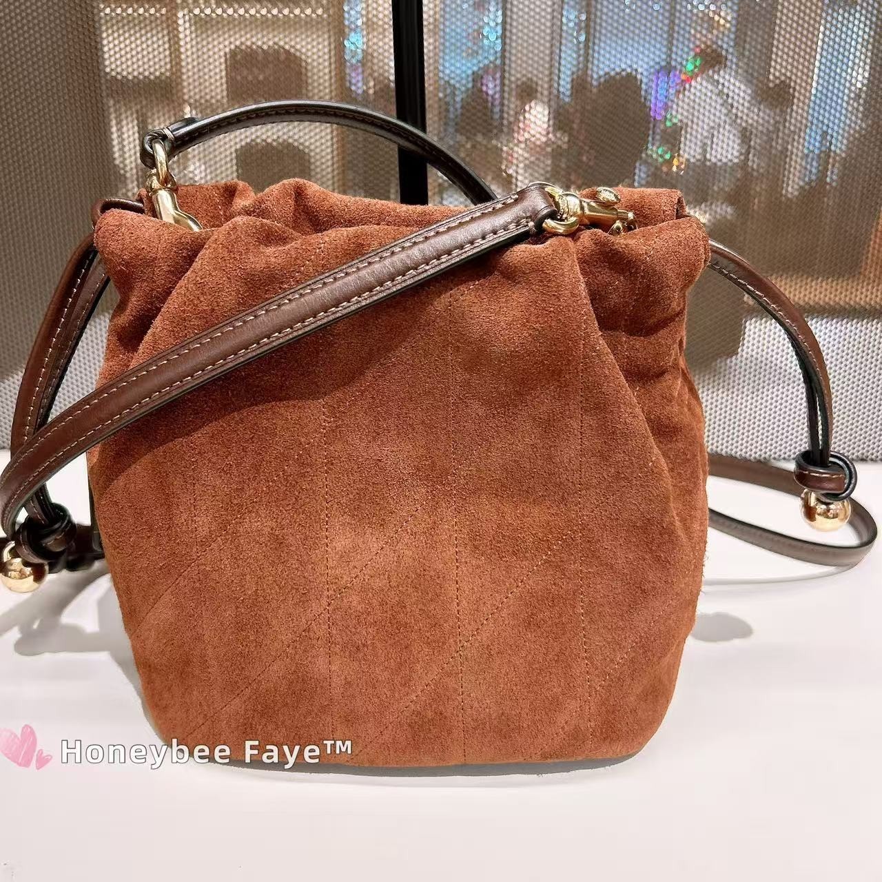 NWT Coach Faye Mini Drawstring Bag With Quilting CDB69/CDC42