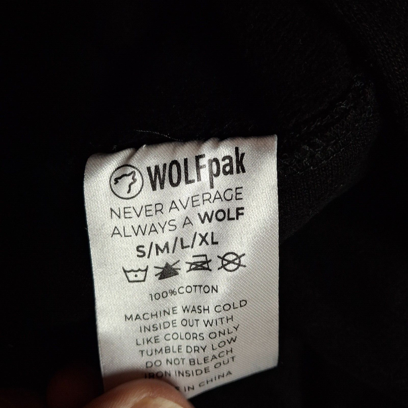 WOLFpak Allways A Wolf Hoodie NEW XL Black