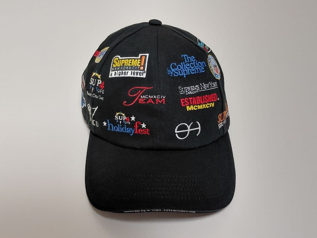 FW22 Supreme Sponsors 6-Panel Cap in Black [Adjustable/VG] Limited From JAPAN